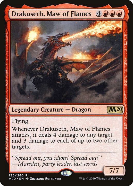 Drakuseth, Maw of Flames in the group Magic the Gathering / Types / Colors / Red at Proxyprinters.com (76351)