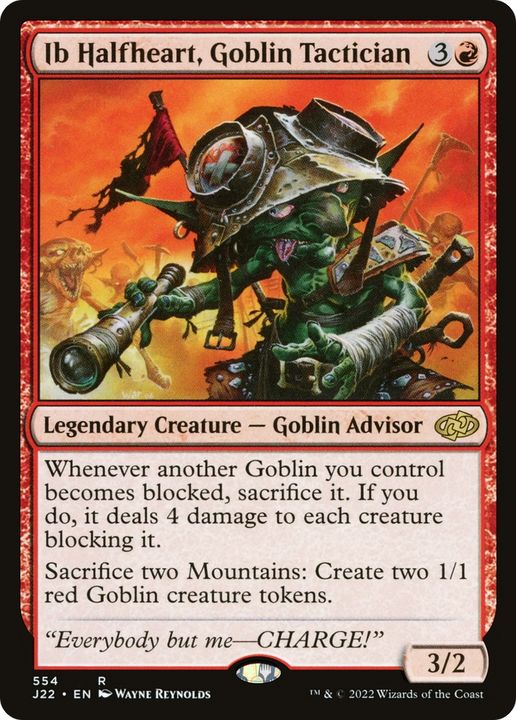 Ib Halfheart, Goblin Tactician in the group Magic the Gathering / Types / Colors / Red at Proxyprinters.com (76355)