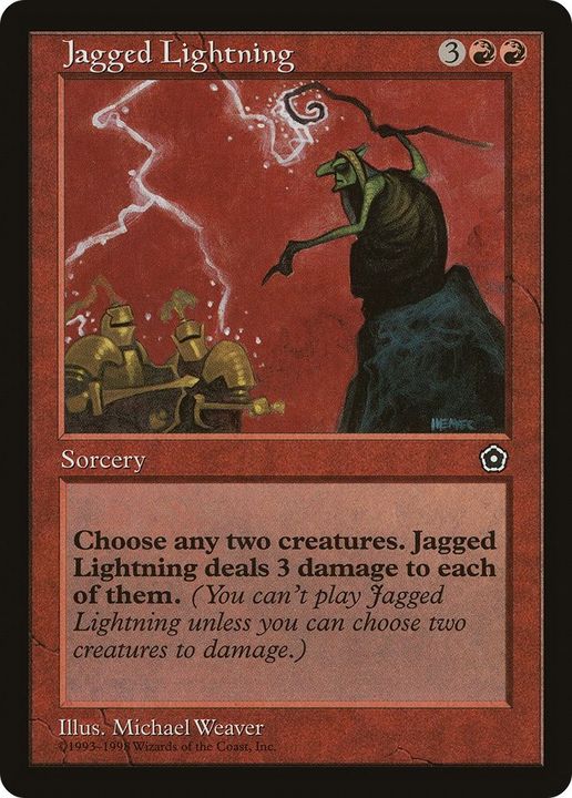 Jagged Lightning in the group Magic the Gathering / Types / Colors / Red at Proxyprinters.com (7641)