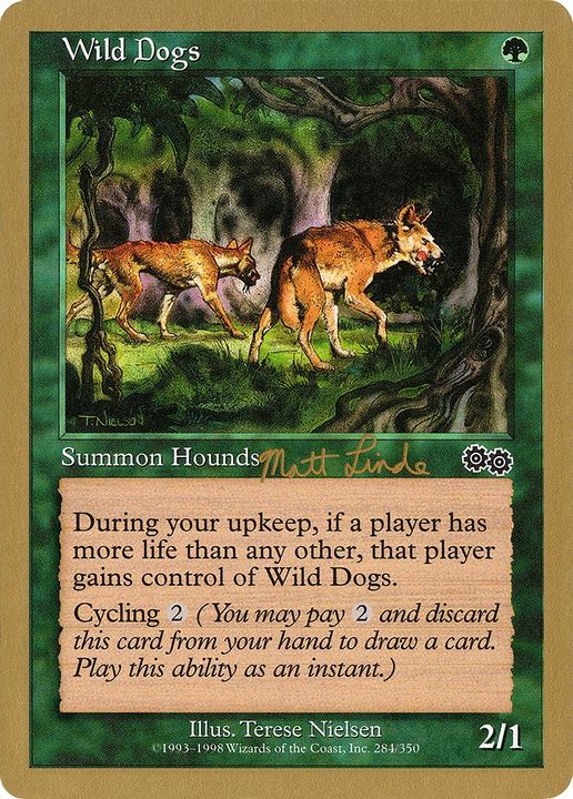 Wild Dogs in the group Magic the Gathering / Types / Colors / Green at Proxyprinters.com (76442)