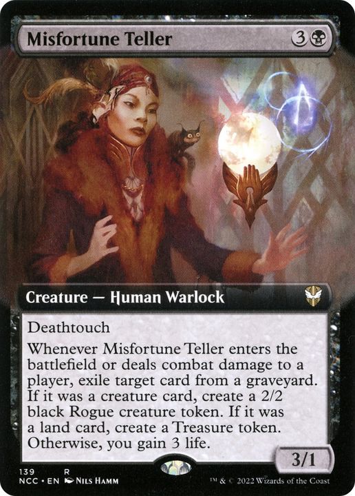 Misfortune Teller in the group Magic the Gathering / Types / Colors / Black at Proxyprinters.com (76454)