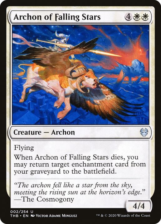 Archon of Falling Stars in the group Magic the Gathering / Types / Colors / White at Proxyprinters.com (76457)