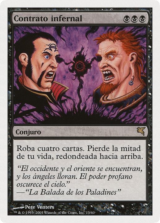 Infernal Contract in the group Magic the Gathering / Types / Colors / Black at Proxyprinters.com (76474)