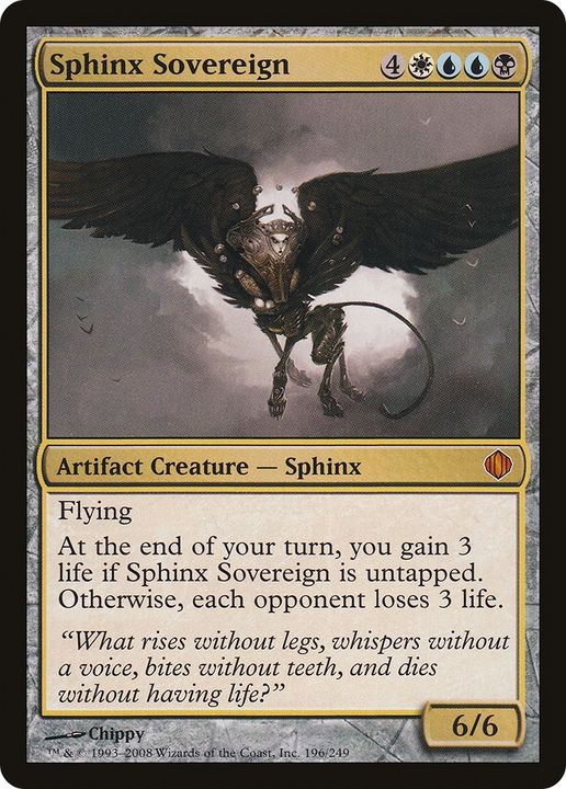 Sphinx Sovereign in the group Magic the Gathering / Types / Colors / Multicolors / B, U, W at Proxyprinters.com (76513)