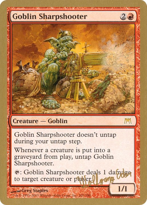 Goblin Sharpshooter in the group Magic the Gathering / Sets / World Championship Decks 2003 at Proxyprinters.com (76519)