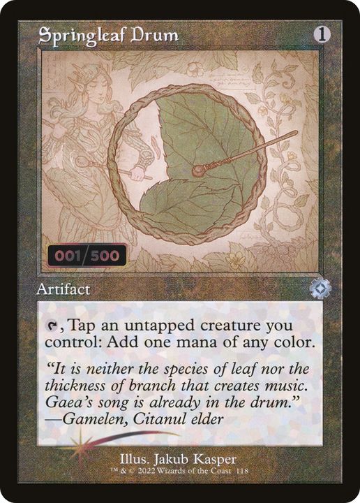 Springleaf Drum in the group Magic the Gathering / Types / Artifacts / Artifact at Proxyprinters.com (76541)