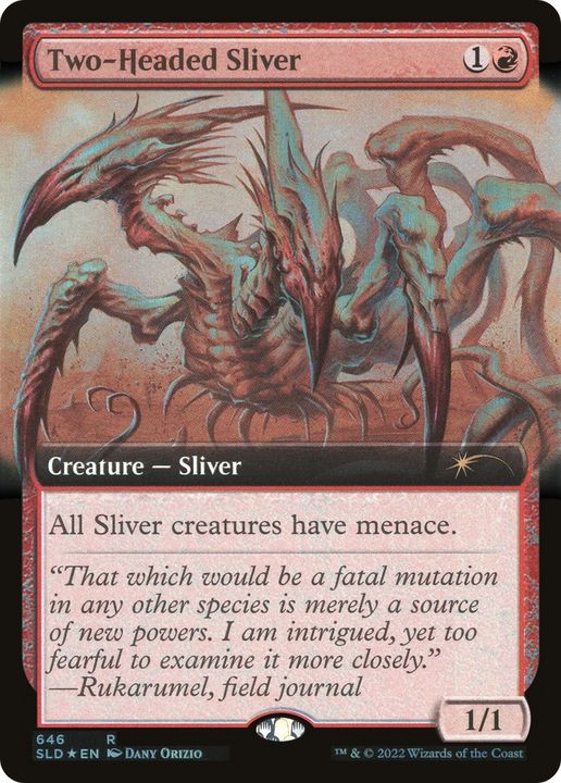 Two-Headed Sliver in the group Magic the Gathering / Types / Colors / Red at Proxyprinters.com (76576)