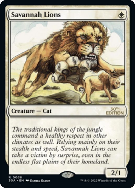 Savannah Lions in the group Magic the Gathering / Types / Colors / White at Proxyprinters.com (76605)