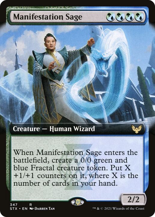 Manifestation Sage in the group Magic the Gathering / Types / Colors / Multicolors / G, U at Proxyprinters.com (7662)