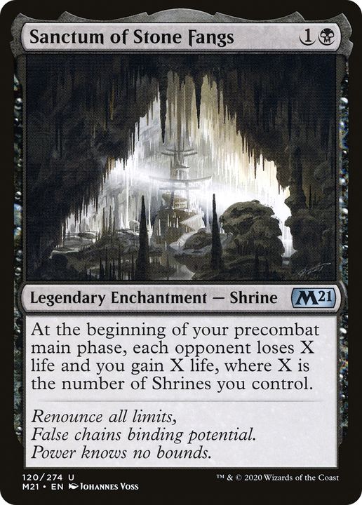 Sanctum of Stone Fangs in the group Magic the Gathering / Sets / Core Set 2021 at Proxyprinters.com (76629)