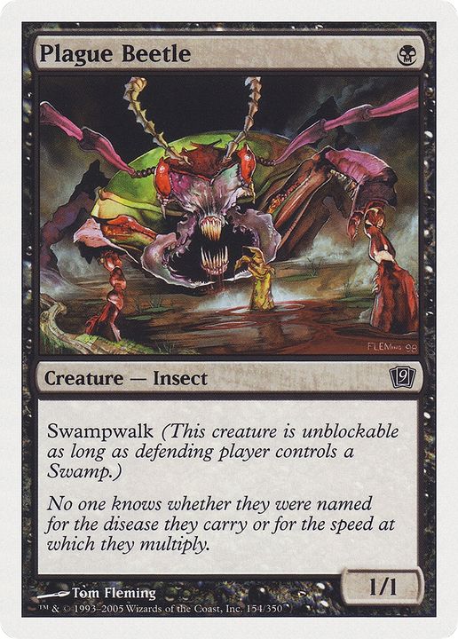 Plague Beetle in the group Magic the Gathering / Types / Colors / Black at Proxyprinters.com (76689)