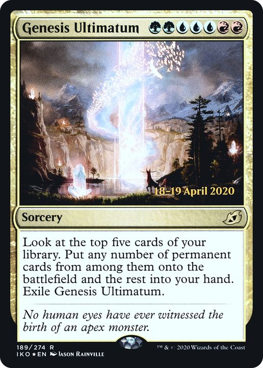 Genesis Ultimatum in the group Magic the Gathering / Types / Colors / Multicolors / G, R, U at Proxyprinters.com (76693)