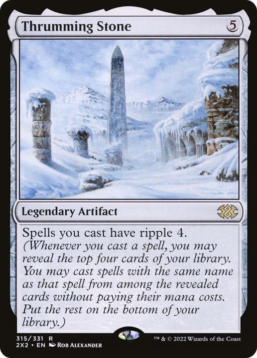 Thrumming Stone in the group Magic the Gathering / Types / Artifacts / Legendary Artifact at Proxyprinters.com (7670)