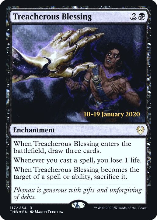 Treacherous Blessing in the group Magic the Gathering / Types / Enchantment / Enchantment at Proxyprinters.com (76734)