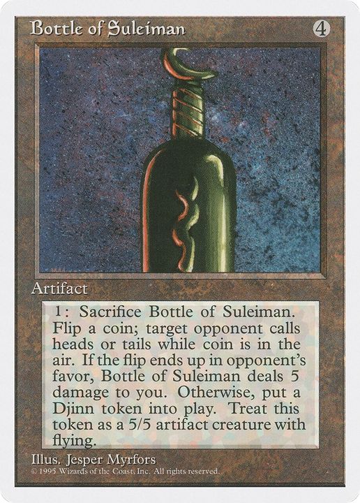 Bottle of Suleiman in the group Magic the Gathering / Sets / Fourth Edition at Proxyprinters.com (76739)