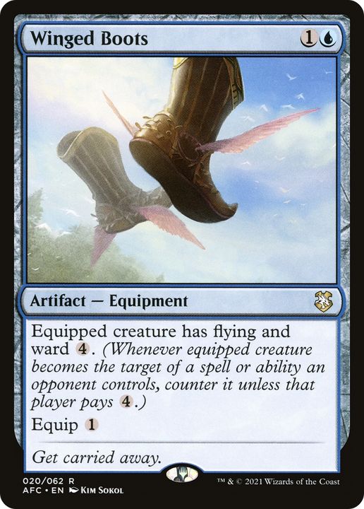 Winged Boots in the group Magic the Gathering / Types / Artifacts / Artifact at Proxyprinters.com (76775)