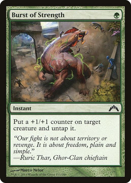 Burst of Strength in the group Magic the Gathering / Types / Colors / Green at Proxyprinters.com (76818)