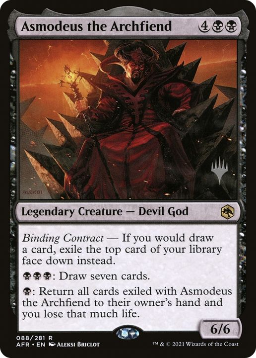 Asmodeus the Archfiend in the group Magic the Gathering / Types / Colors / Black at Proxyprinters.com (76832)