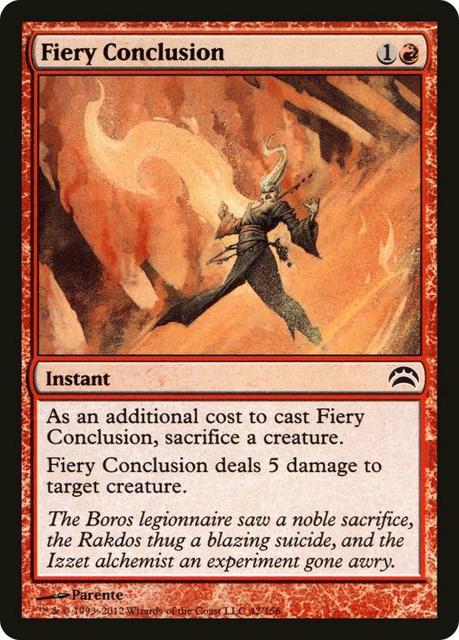 Fiery Conclusion in the group Magic the Gathering / Types / Colors / Red at Proxyprinters.com (76850)