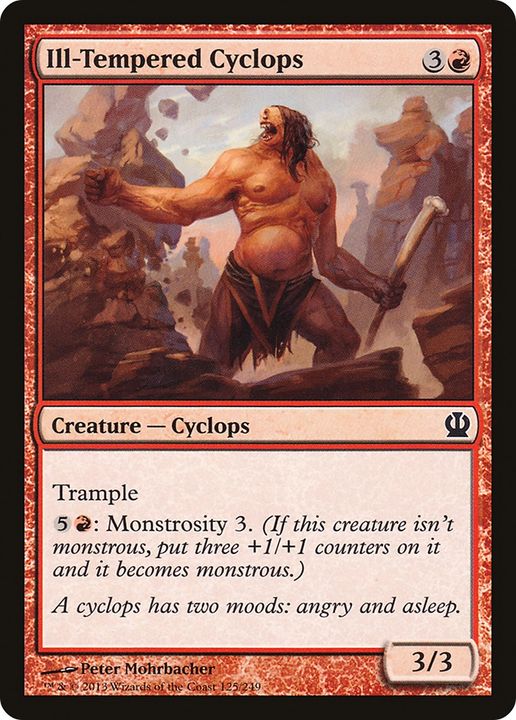 Ill-Tempered Cyclops in the group Magic the Gathering / Types / Colors / Red at Proxyprinters.com (76875)