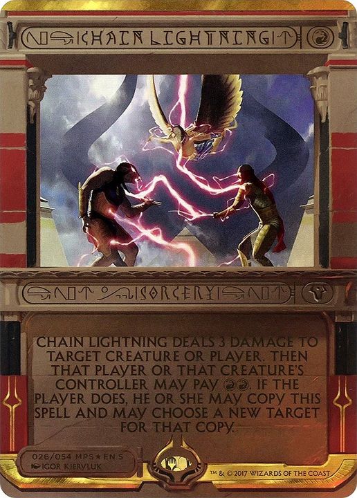 Chain Lightning in the group Magic the Gathering / Types / Colors / Red at Proxyprinters.com (7688)