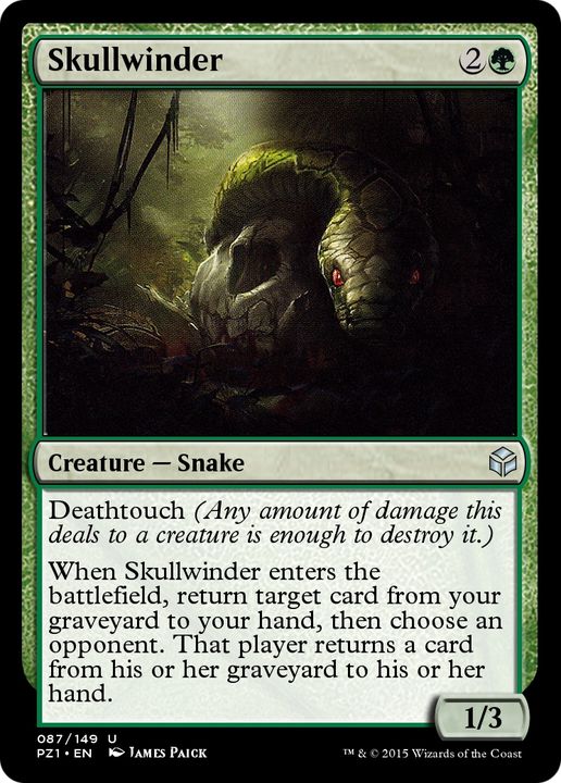 Skullwinder in the group Magic the Gathering / Types / Colors / Green at Proxyprinters.com (76907)