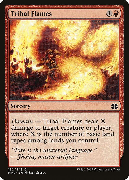 Tribal Flames in the group Magic the Gathering / Sets / Modern Masters 2017 at Proxyprinters.com (76937)