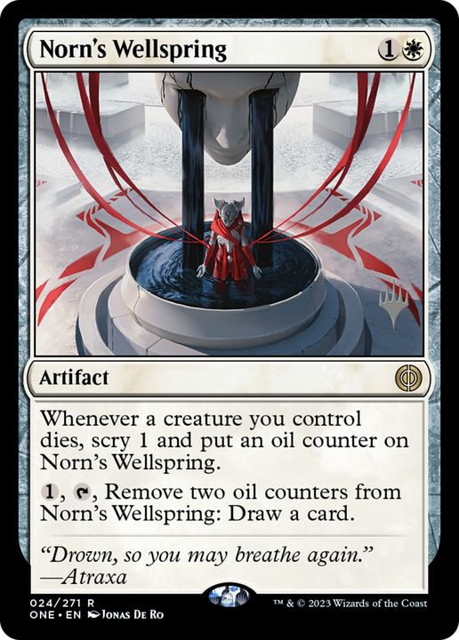 Norn's Wellspring in the group Magic the Gathering / Sets / Phyrexia: All Will Be One Promos at Proxyprinters.com (76949)