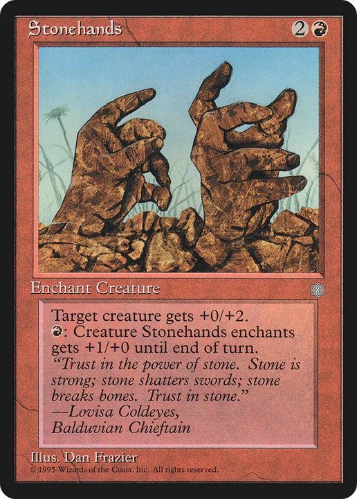 Stonehands in the group Magic the Gathering / Types / Colors / Red at Proxyprinters.com (76975)