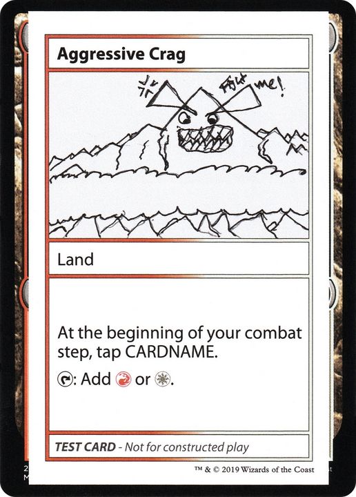 Aggressive Crag in the group Magic the Gathering / Types / Colors / Colorless at Proxyprinters.com (76985)