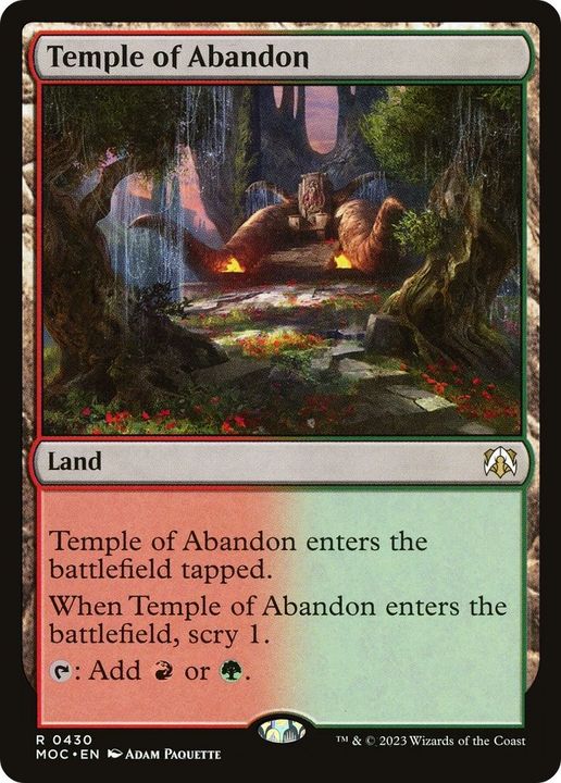 Temple of Abandon in the group Magic the Gathering / Sets / March of the Machine Substitute Cards at Proxyprinters.com (770)