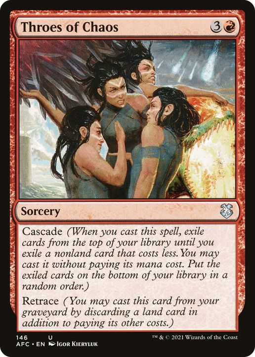 Throes of Chaos in the group Magic the Gathering / Types / Colors / Red at Proxyprinters.com (77047)