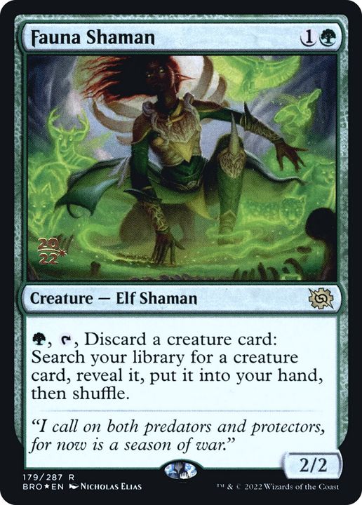 Fauna Shaman in the group Magic the Gathering / Sets / The Brothers' War Promos at Proxyprinters.com (77085)