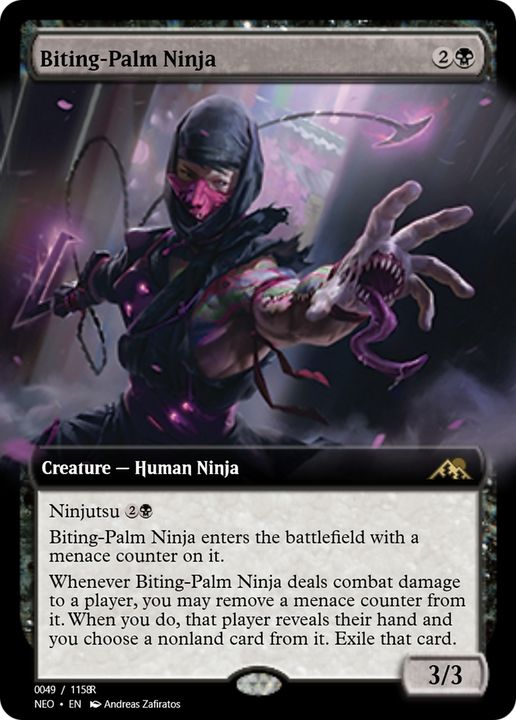 Biting-Palm Ninja in the group Magic the Gathering / Types / Colors / Black at Proxyprinters.com (77095)