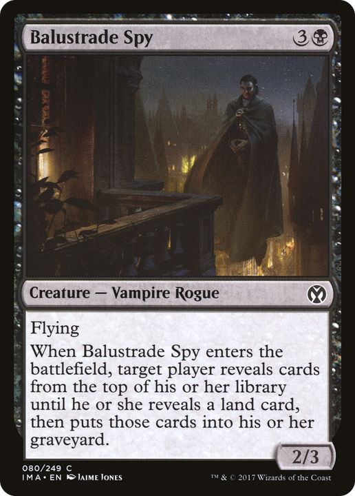 Balustrade Spy in the group Magic the Gathering / Types / Colors / Black at Proxyprinters.com (77099)