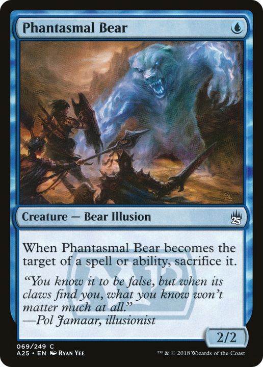 Phantasmal Bear in the group Magic the Gathering / Types / Colors / Blue at Proxyprinters.com (77114)