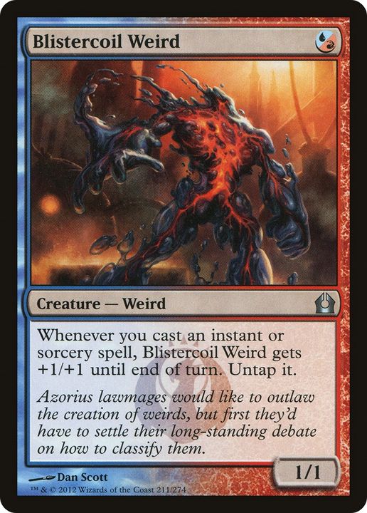 Blistercoil Weird in the group Magic the Gathering / Types / Colors / Multicolors / R, U at Proxyprinters.com (77119)