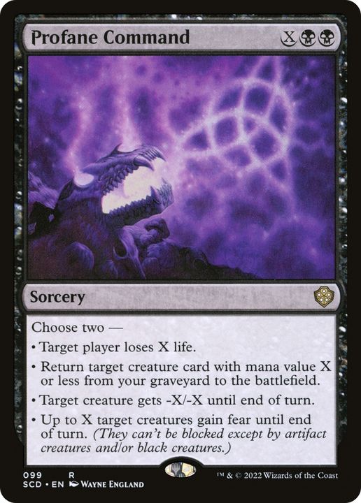 Profane Command in the group Magic the Gathering / Types / Colors / Black at Proxyprinters.com (77121)