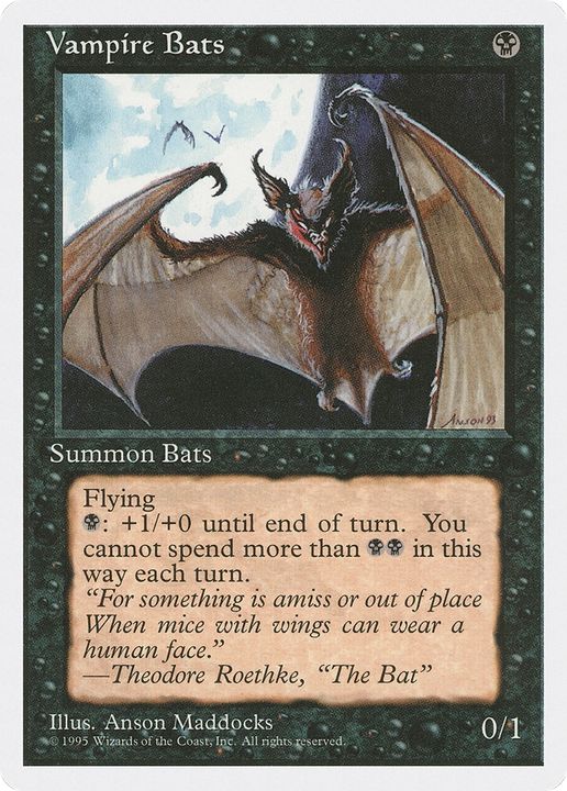 Vampire Bats in the group Magic the Gathering / Types / Colors / Black at Proxyprinters.com (77125)