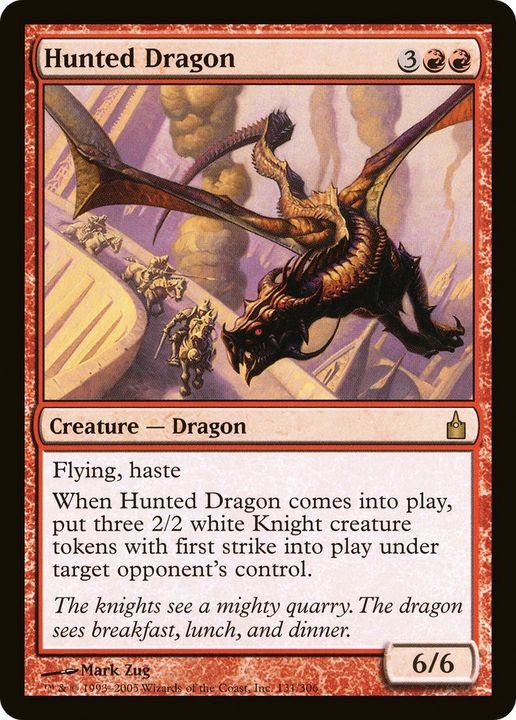 Hunted Dragon in the group Magic the Gathering / Types / Colors / Red at Proxyprinters.com (77139)