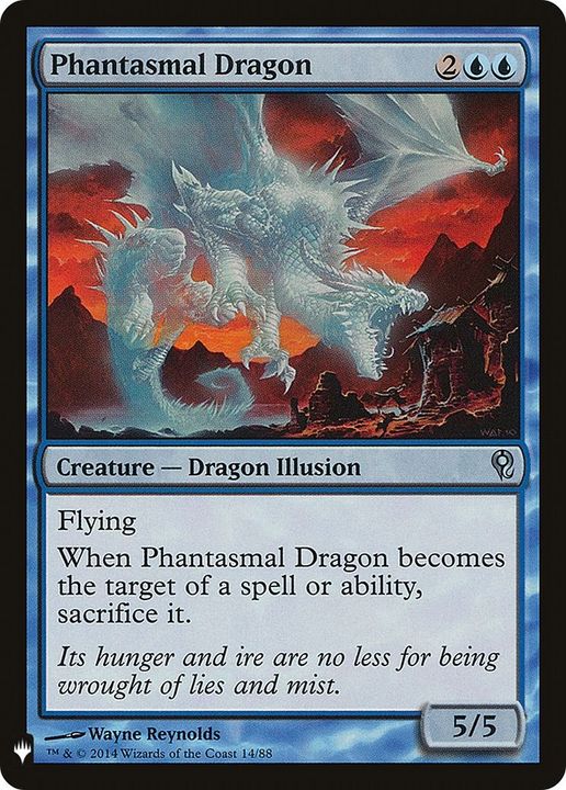 Phantasmal Dragon in the group Magic the Gathering / Types / Colors / Blue at Proxyprinters.com (7716)