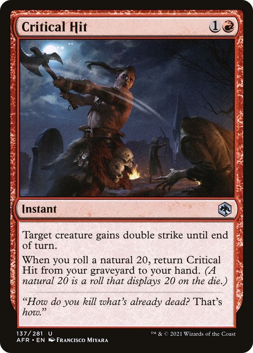 Critical Hit in the group Magic the Gathering / Types / Colors / Red at Proxyprinters.com (77213)