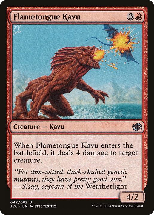 Flametongue Kavu in the group Magic the Gathering / Types / Colors / Red at Proxyprinters.com (77216)