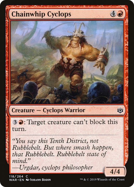 Chainwhip Cyclops in the group Magic the Gathering / Types / Creatures / Warrior at Proxyprinters.com (77225)