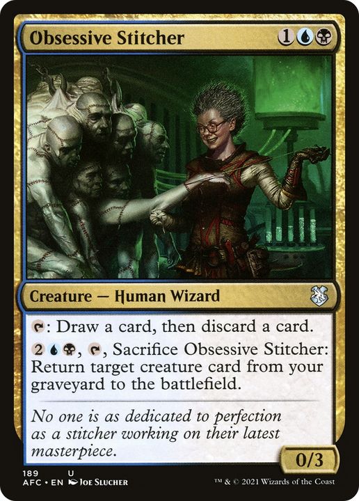 Obsessive Stitcher in the group Magic the Gathering / Sets / Forgotten Realms Commander at Proxyprinters.com (77279)