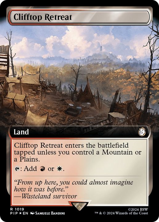 Clifftop Retreat in the group Magic the Gathering / Sets / Fallout at Proxyprinters.com (77291)