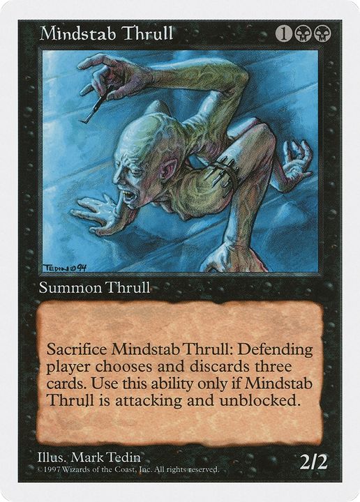 Mindstab Thrull in the group Magic the Gathering / Types / Colors / Black at Proxyprinters.com (77299)