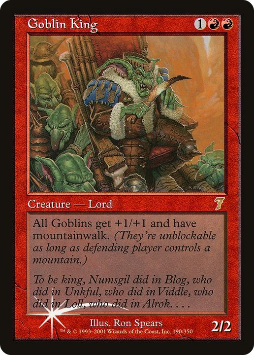 Goblin King in the group Magic the Gathering / Types / Colors / Red at Proxyprinters.com (77300)