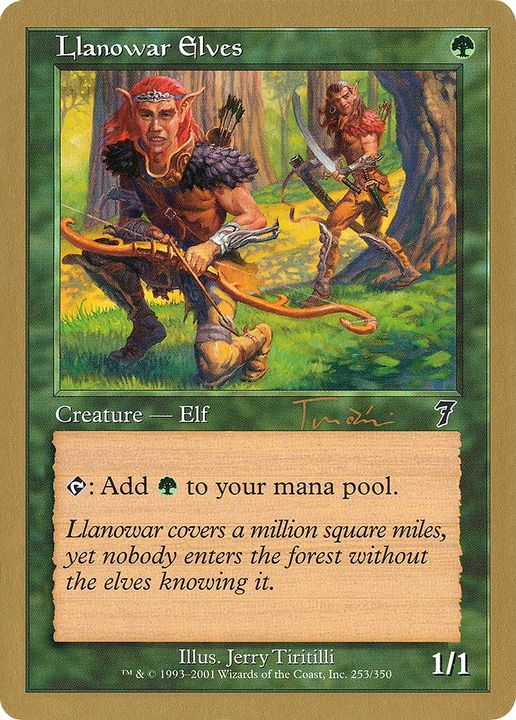 Llanowar Elves in the group Magic the Gathering / Sets / World Championship Decks 2001 at Proxyprinters.com (77331)