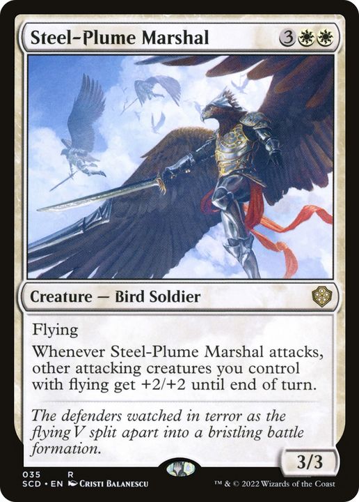 Steel-Plume Marshal in the group Magic the Gathering / Types / Colors / White at Proxyprinters.com (77349)